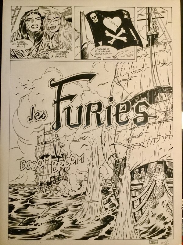 Les furies tome 2 par Jean-Marie Arnon - Planche originale