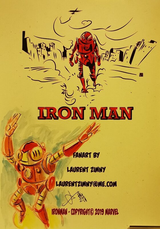 Iron Man par Laurent Zimny - Dédicace