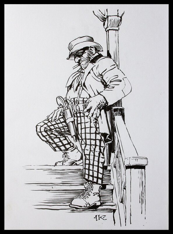 Marshall Bass by Igor Kordey - Original Illustration