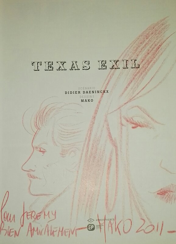 Texas exil par Mako - Dédicace