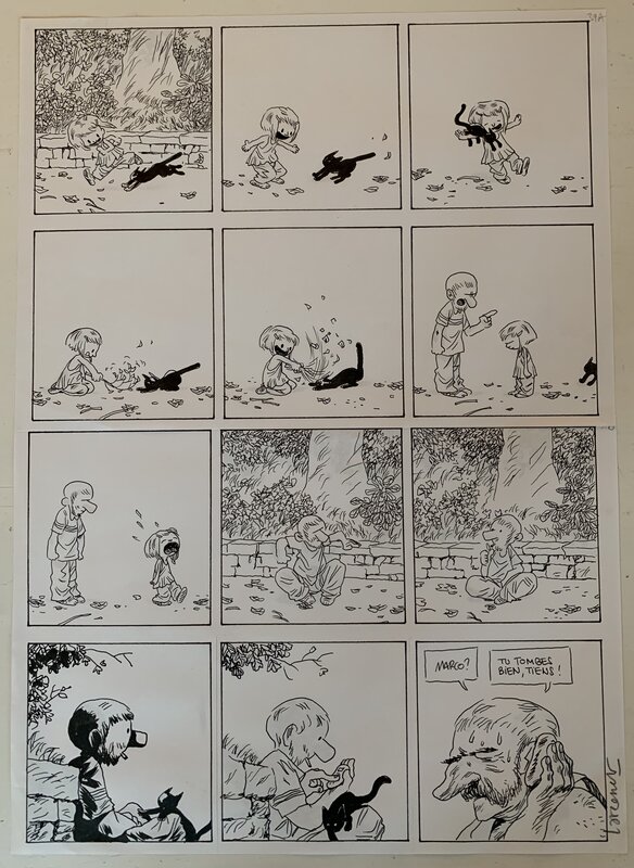 Manu Larcenet Le Combat Ordinaire Par Manu Larcenet Planche Originale