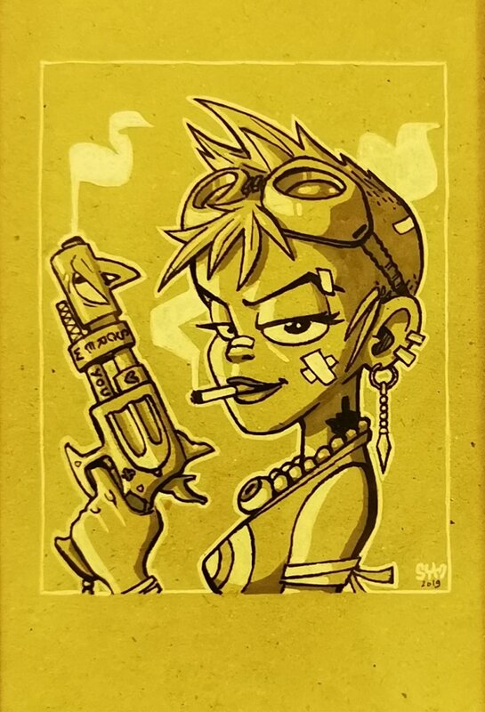 Tank Girl par Sym - Illustration originale