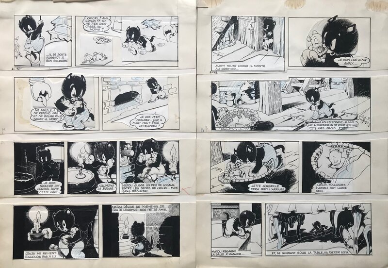 Edmond-François Calvo, Cricri contre matou pl 49 et 50 - Comic Strip
