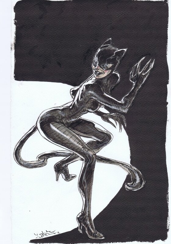 Catwoman par Corboz - Illustration originale
