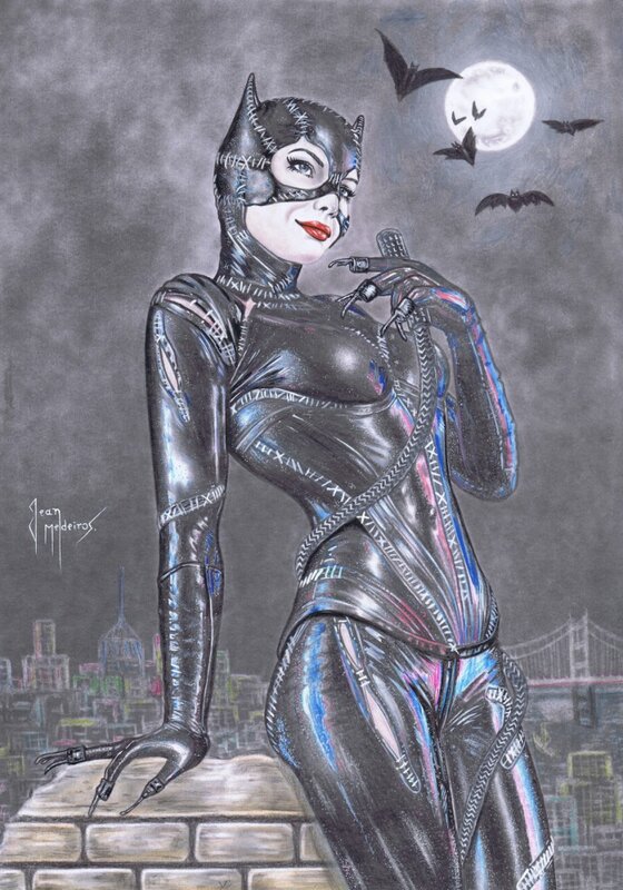 Catwoman par Medeiros - Illustration originale