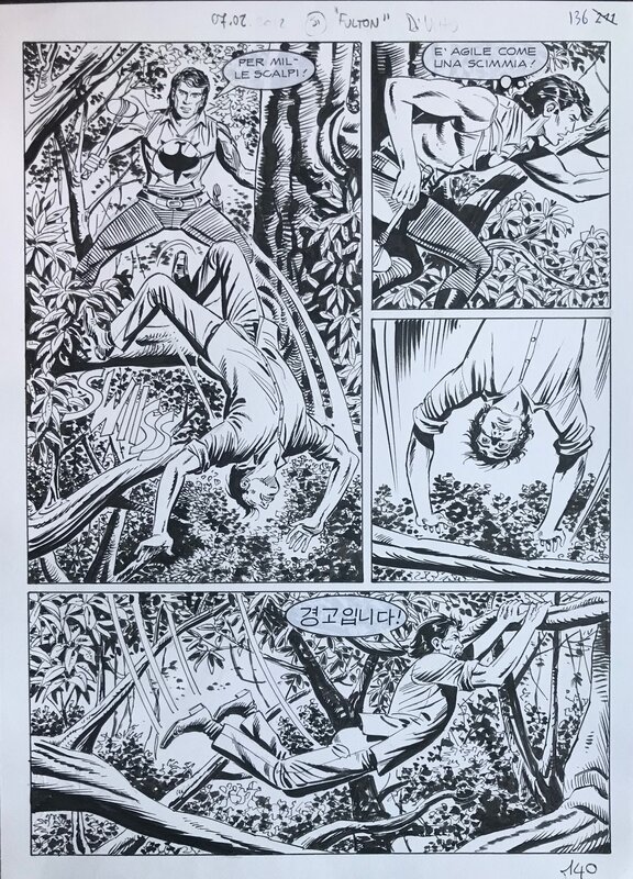 Stefano & Domeni Di Vitto, Zagor - la priglione sul lago pl 140 - Planche originale