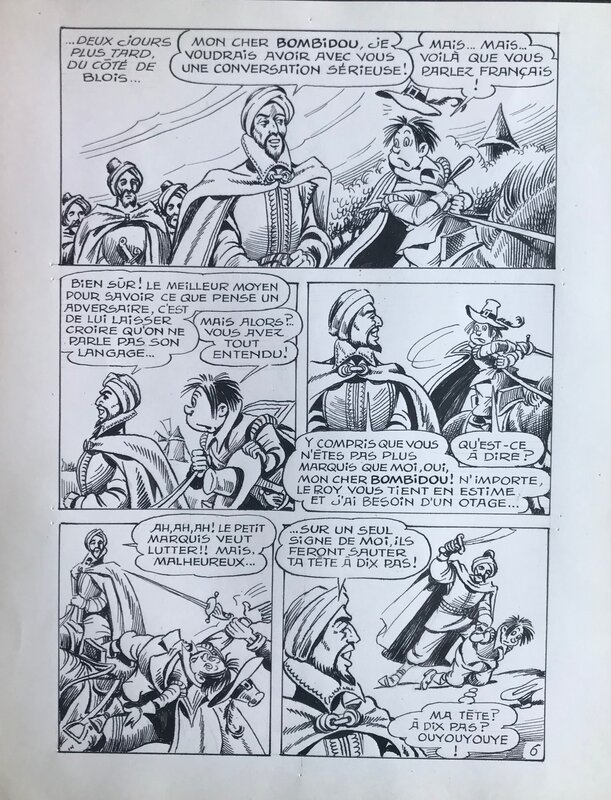Eugène Gire, Le messager du roi Henri pl 6 - Comic Strip