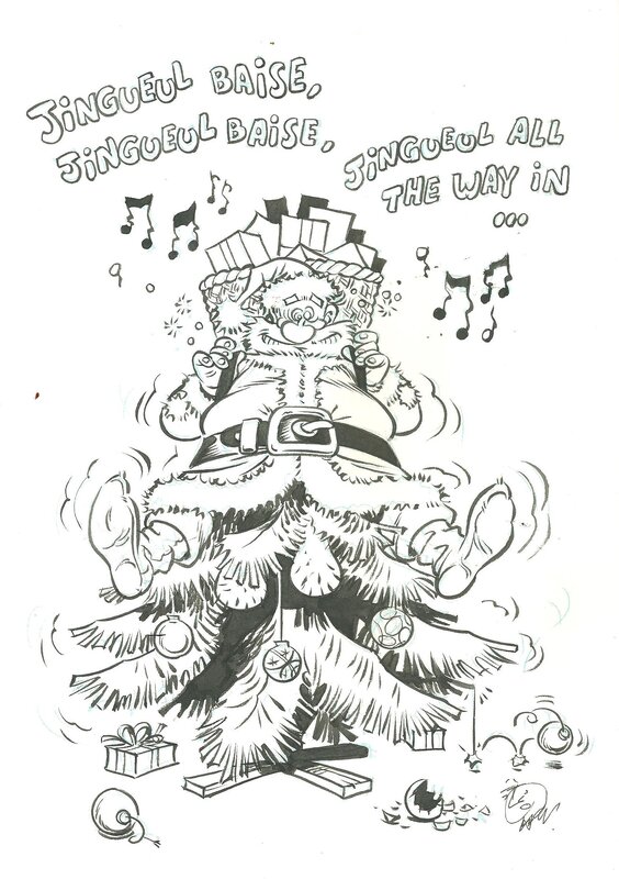 Joyeux noel by Boris Golzio - Original Illustration