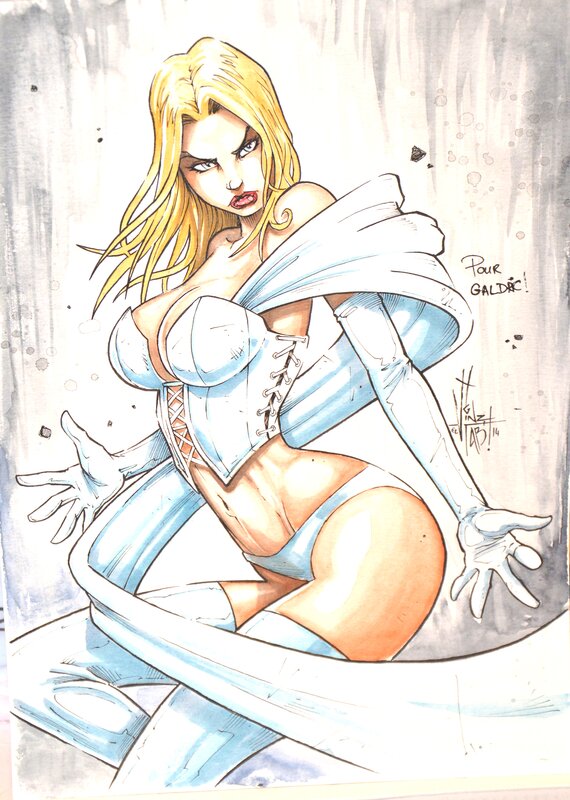 Emma Frost par Vinz - Illustration originale