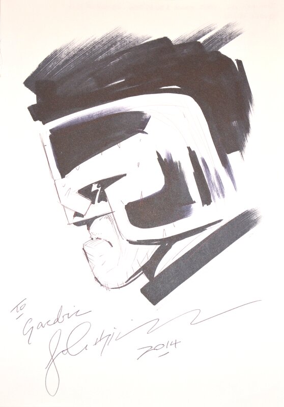 Judge Dredd par John Higgins - Illustration originale