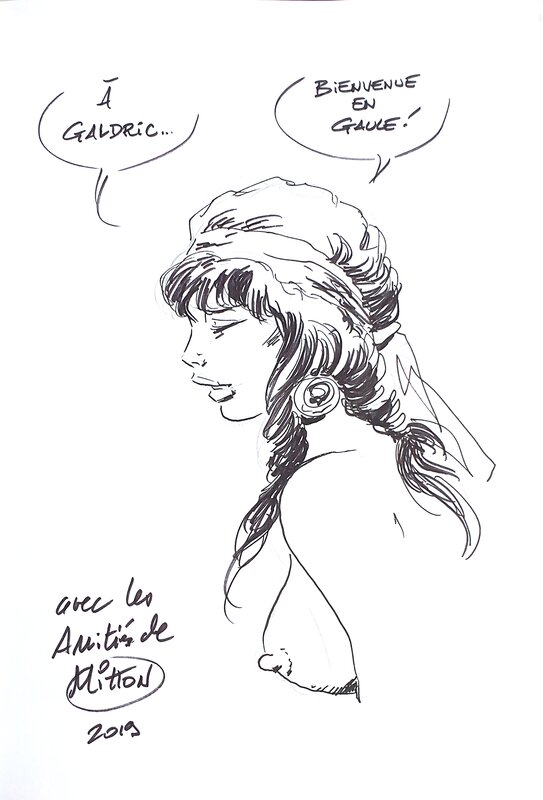 Femme gauloise by Jean-Yves Mitton - Sketch