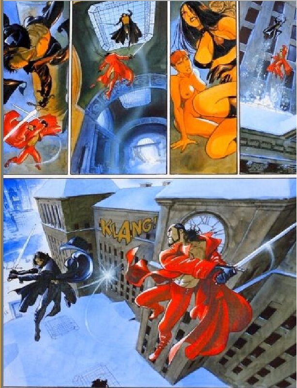 Rapaces par Enrico Marini, Jean Dufaux - Planche originale