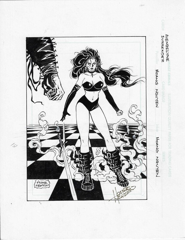 Hoang Nguyen, Avengelyne Series 2 #151 Surrender - Original Illustration