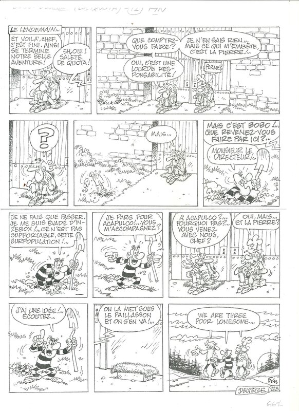 Bobo le quota par Paul Deliège - Planche originale