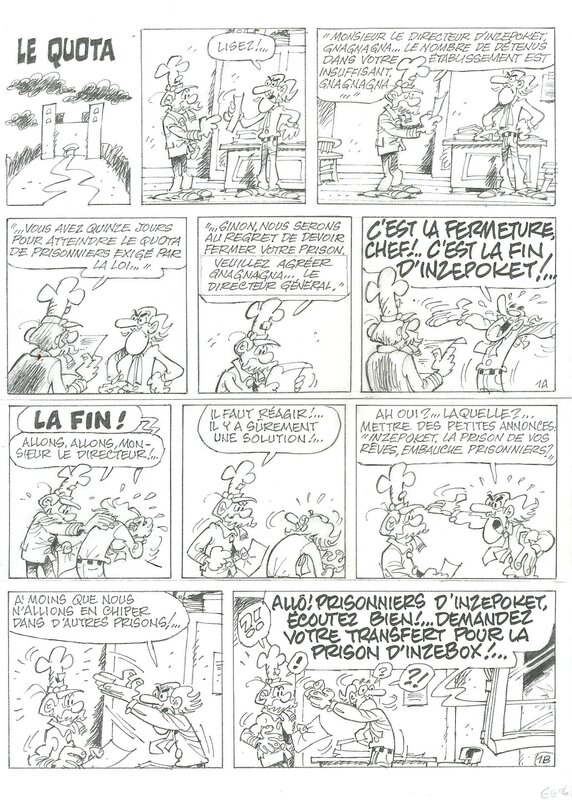 Bobo le quota par Paul Deliège - Planche originale