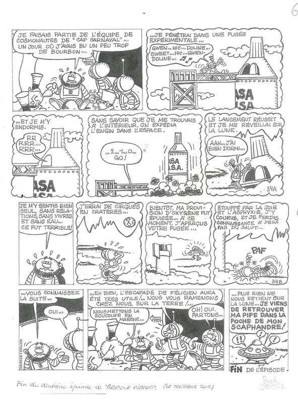 Bricole circus par Paul Deliège - Planche originale