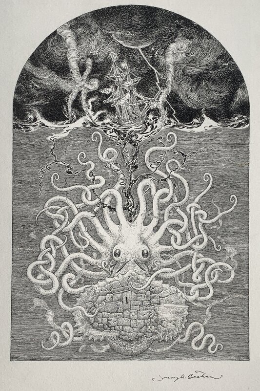 Jeremy Bastian - Kraken - The Tempest maker - Original art