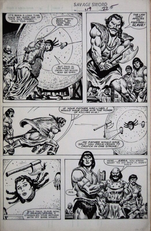 Ernie Chan, Conan - savage sword n° 119 pl 16 - Comic Strip