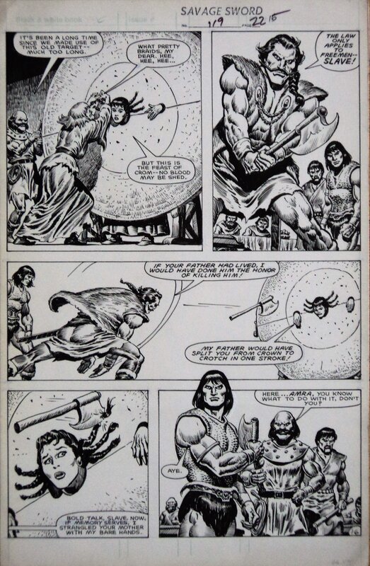 Ernie Chan, Conan - savage sword n° 119 pl 16 - Planche originale