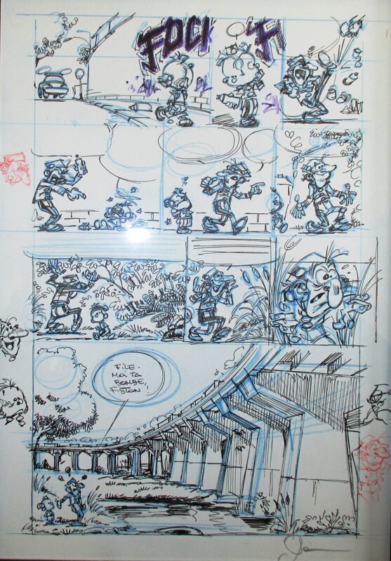 Dan Verlinden, PLANCHE du P'TIT SPIROU - Comic Strip