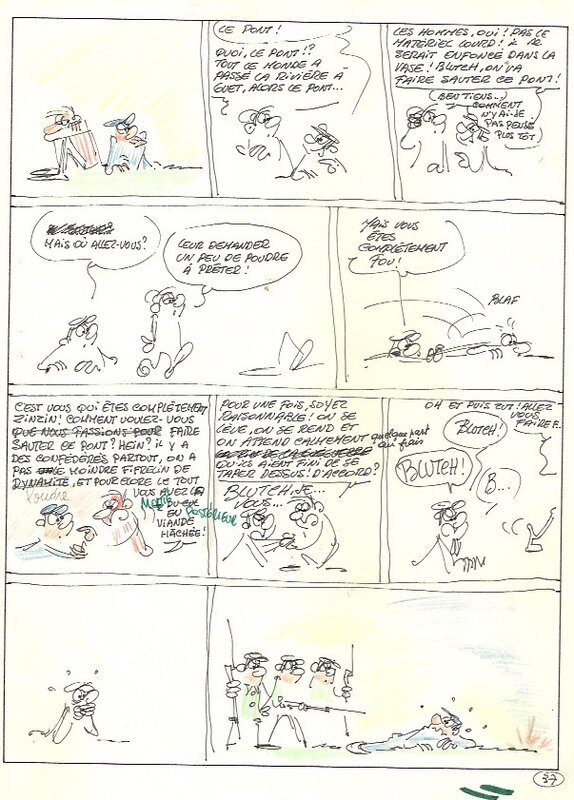 Willy Lambil, Louis Salvérius, Raoul Cauvin, Les tuniques bleues (scenario ) de Raoul Cauvin - Original art