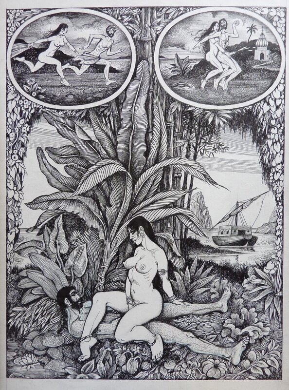 Kamasutra par Georges Pichard - Planche originale