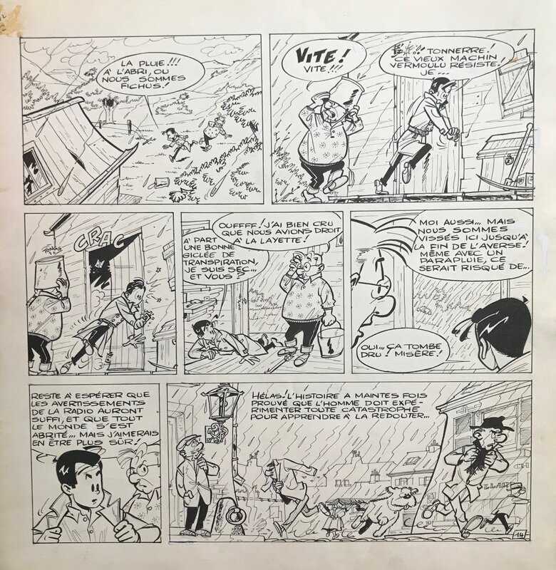 Luc Junior pl 14 par Greg - Planche originale