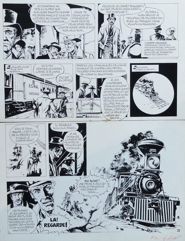 William Vance, Ringo - le serment de Gettysburg - Comic Strip