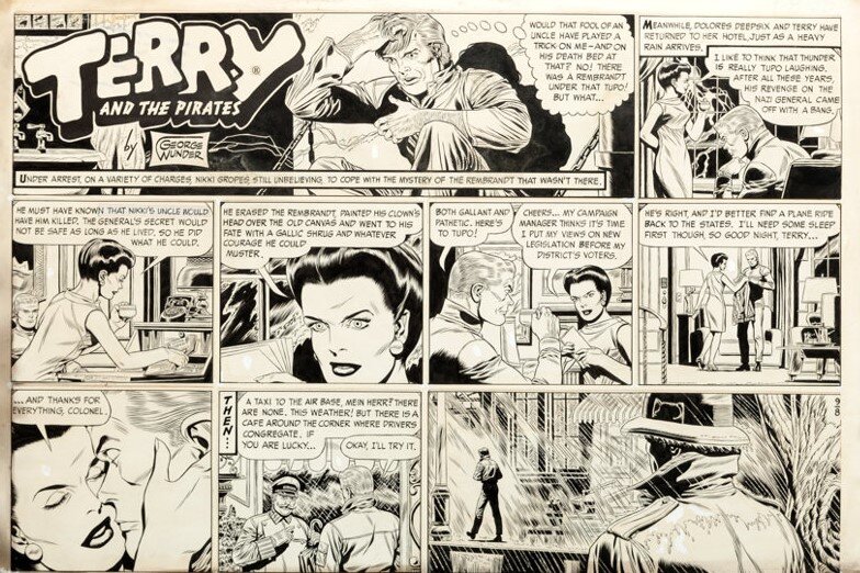 Wunder -Terry and the pirates Sunday 8 Sept 68 - Comic Strip