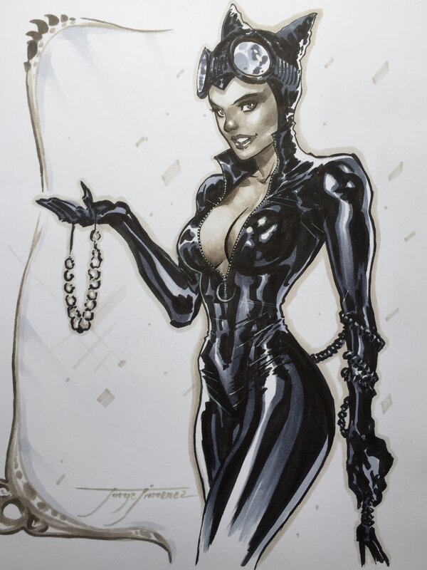 Catwoman by Jorge Jimenez - Original Illustration