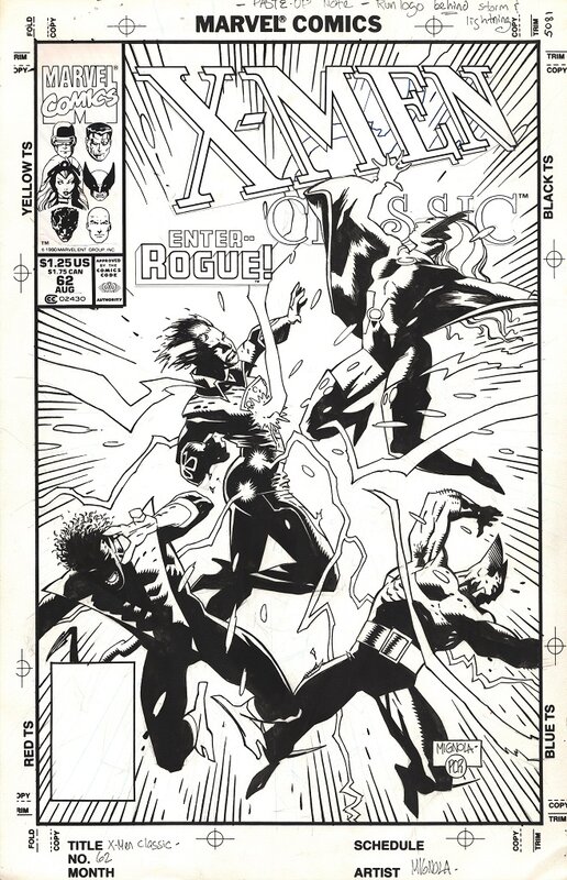 Mike Mignola, Philip Craig Russell, Mignola: X-Men Classics 62 cover - Original Cover