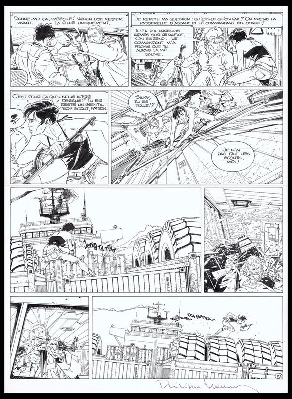 Philippe Francq, Jean Van Hamme, 2011 - Largo Winch - Colère Rouge - Planche originale