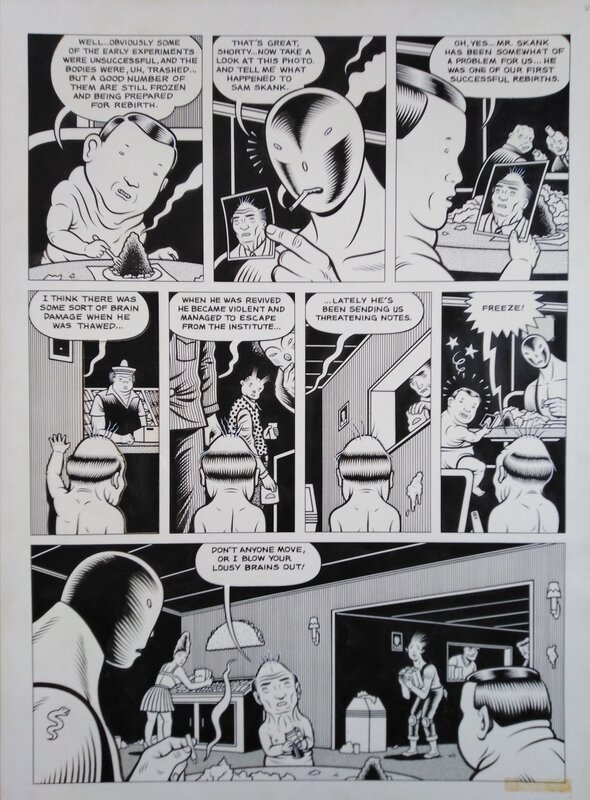 El Borbah par Charles Burns - Planche originale