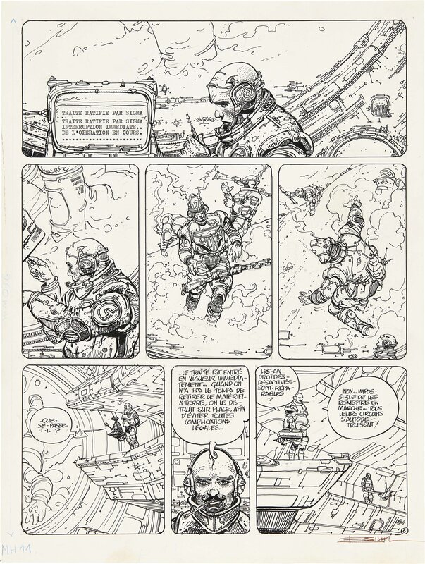 Exterminateur 17 par Enki Bilal, Jean-Pierre Dionnet - Planche originale