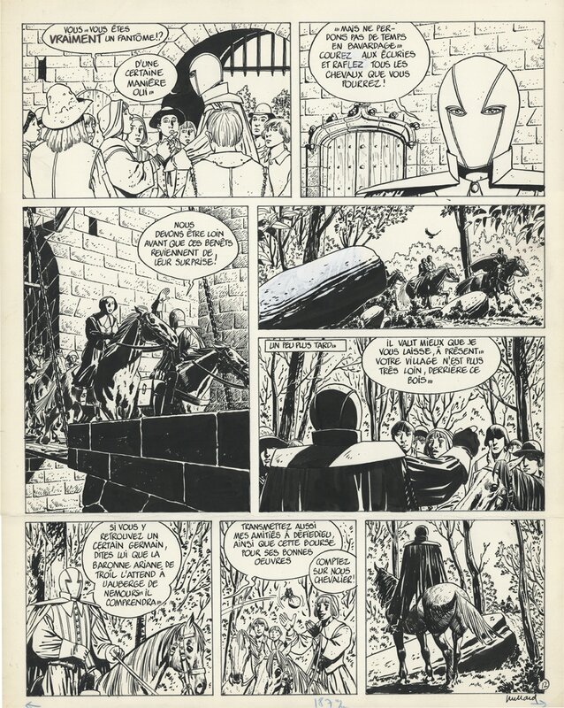 André Juillard, Patrick Cothias, Masquerouge, Tome 1, Planche Originale 12 - Comic Strip