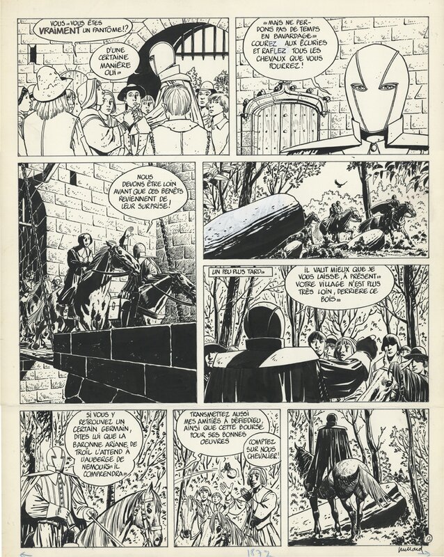 André Juillard, Patrick Cothias, Masquerouge, Tome 1, Planche Originale 12 - Planche originale