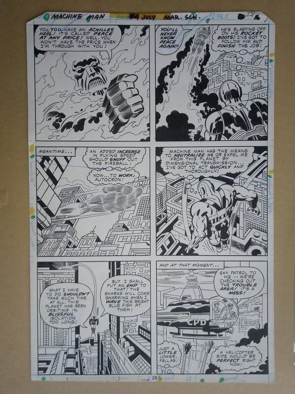 Machine man by Jack Kirby - Comic Strip