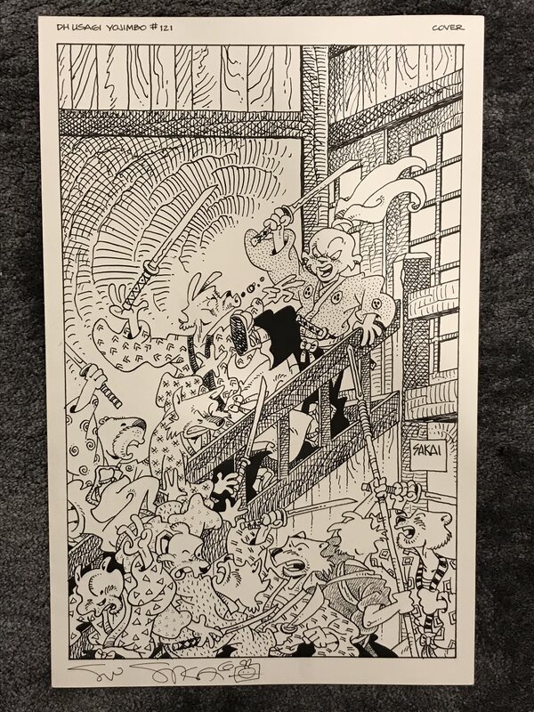 Stan Sakai , Usagi Yojimbo cover nr.121 - Couverture originale