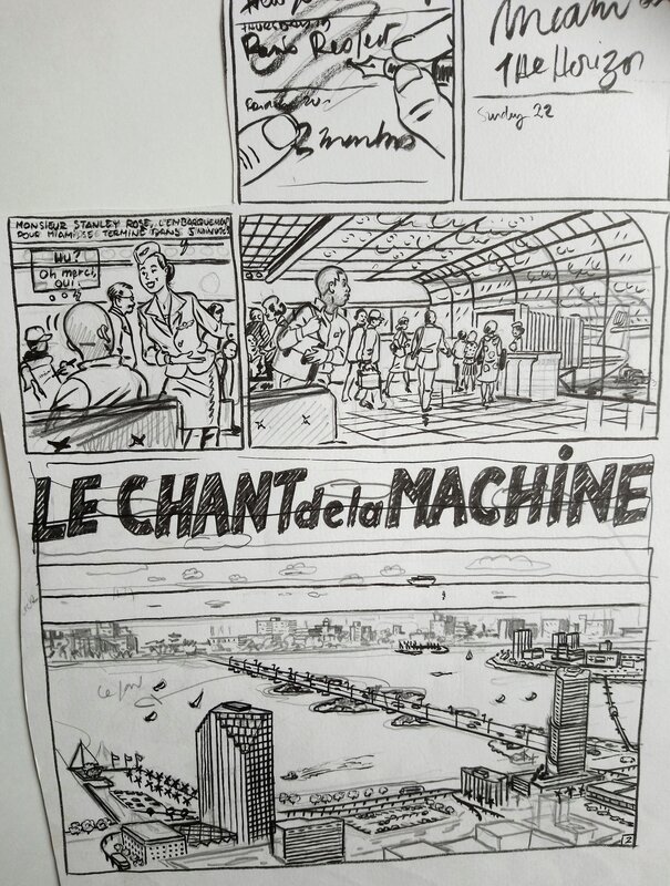 Mathias Cousin, Le chant de la machine - Planche originale