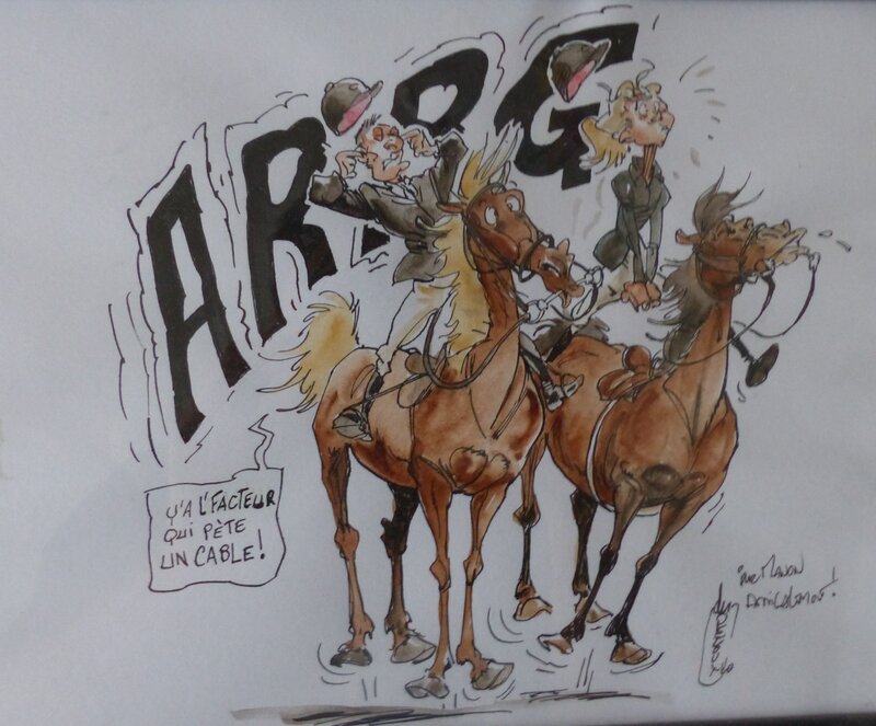 Benoît Du Peloux, Illustration triple galop - Illustration