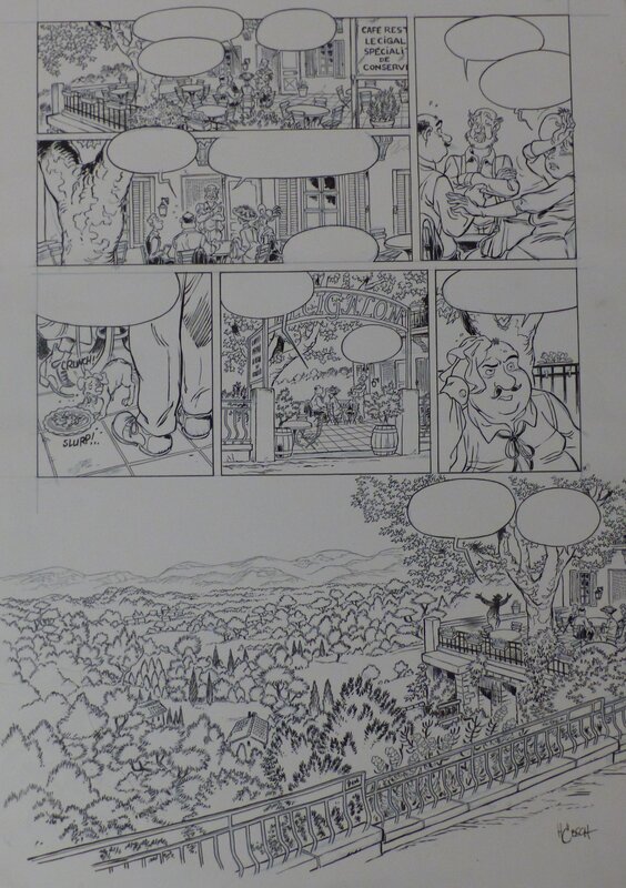 Eric Hübsch, Planche originale Cigalon page 13 - Comic Strip
