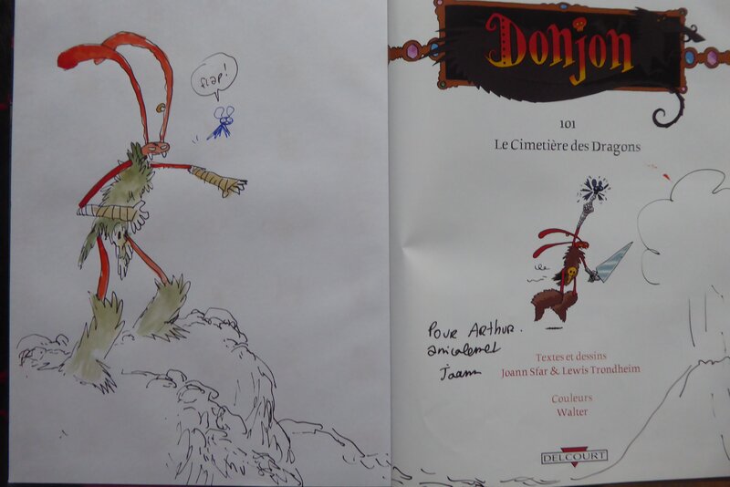 Donjon par Joann Sfar, Lewis Trondheim - Dédicace