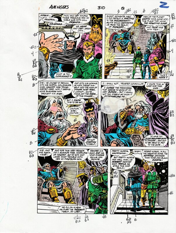 Avengers 310 p2 par Christie Scheele - Œuvre originale