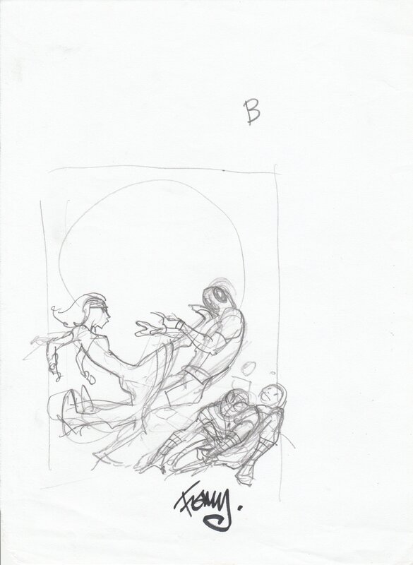 Deadpool by Pasqual Ferry - Original art