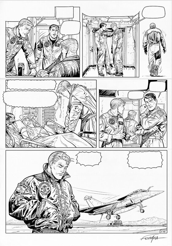 Buck Danny par Gil Formosa - Planche originale