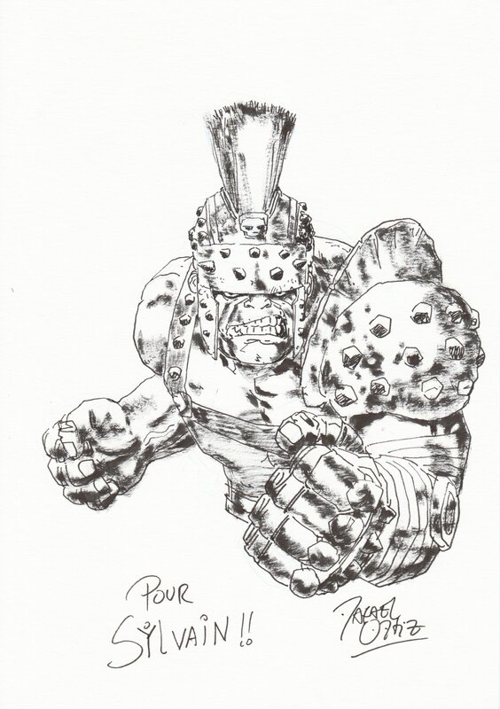 Gladiator Hulk par Rafael Ortiz - Dédicace