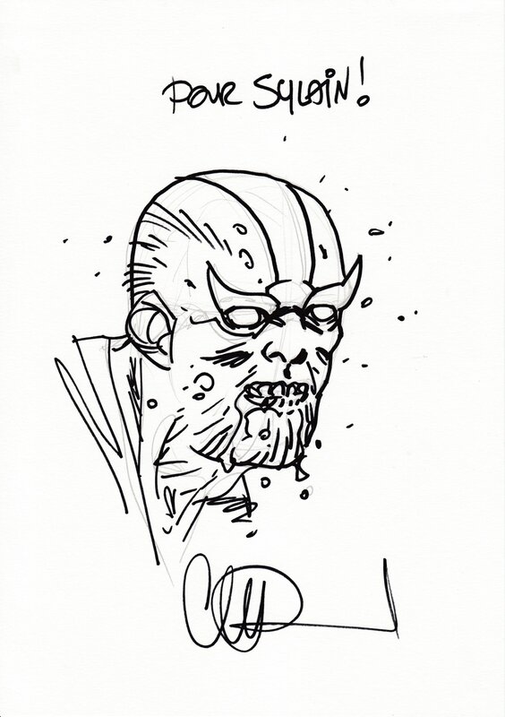 Zombie Thanos by Charlie Adlard - Sketch