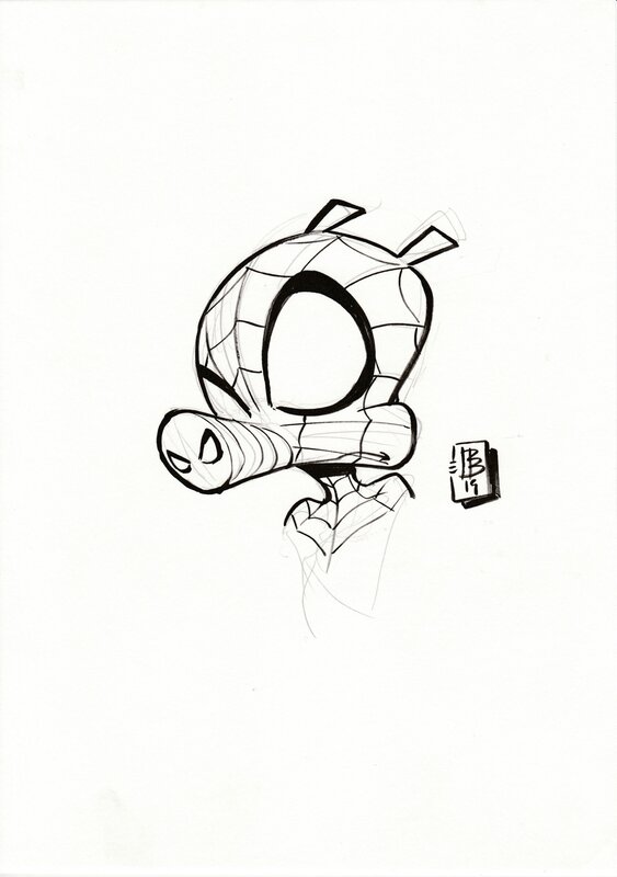 Spider Ham by David Baldeón - Sketch