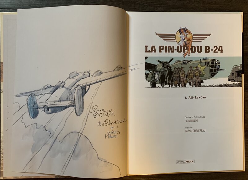 La pin-up du b-24 par Michel Chevereau - Dédicace