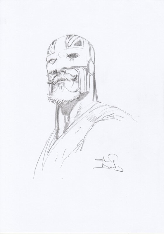 Old Captain Britain by Alan Davis - Sketch